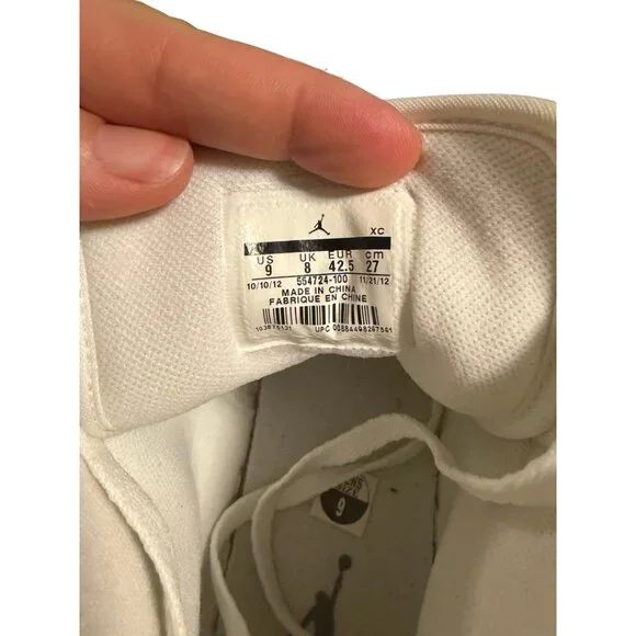 Air Jordan 1 Mid Triple White Men’s 9 | Unworn • No Box • Clean - Picture 7 of 10